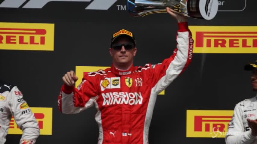 Il ferrarista Kimi Raikkonen trionfa ad Austin