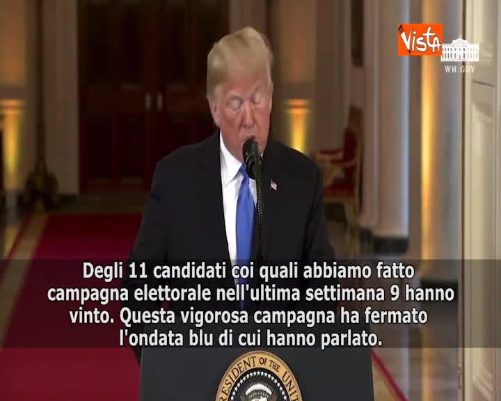 Midterm, Trump: “Fermata l’ondata blu”