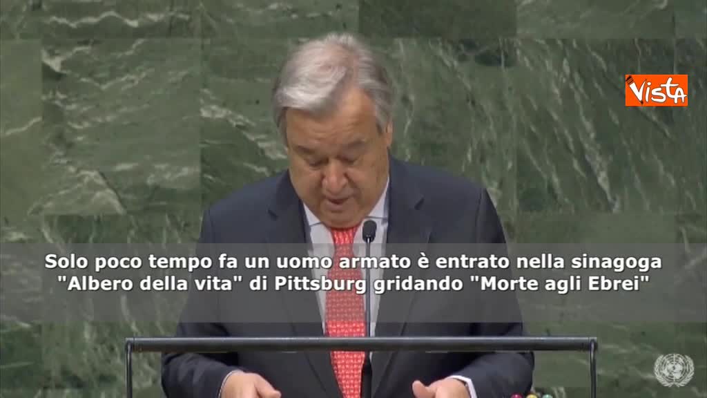 Giornata memoria, Guterres (Onu): "Dobbiamo sconfiggere l'odio"