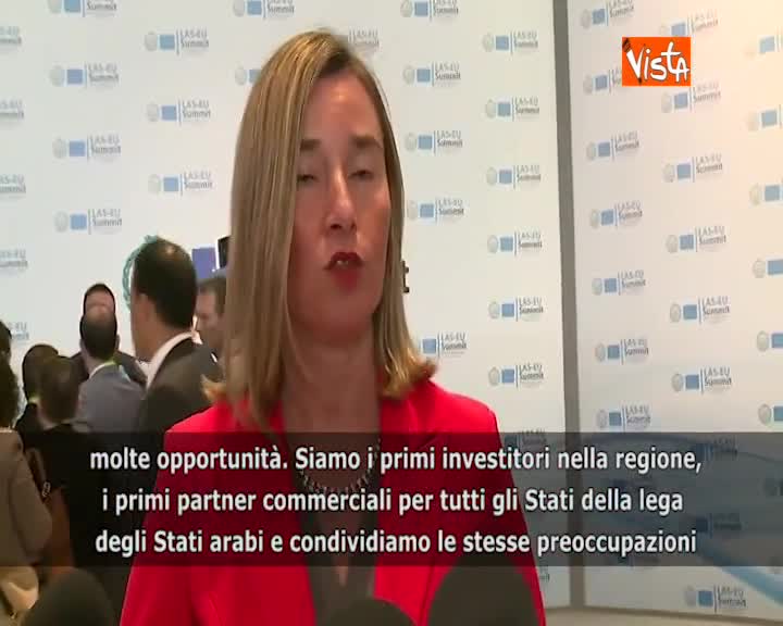 Summit Ue-Lega Stati Arabi, Mogherini: “Condividiamo molte sfide e opportunità”