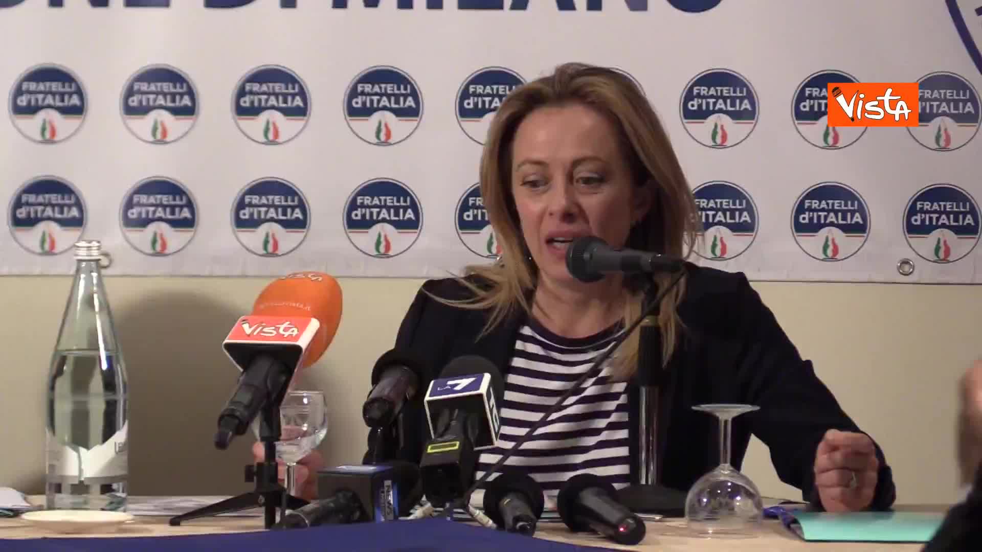 Elezioni europee, Meloni presenta la candidatura di Francesco Alberoni con FdI