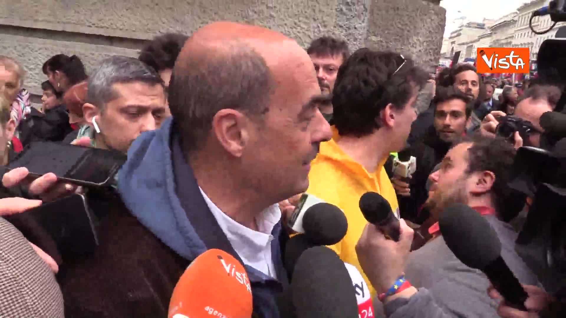 25 Aprile, Zingaretti: “Le piazze piene di oggi sono la risposta migliore degli italiani”