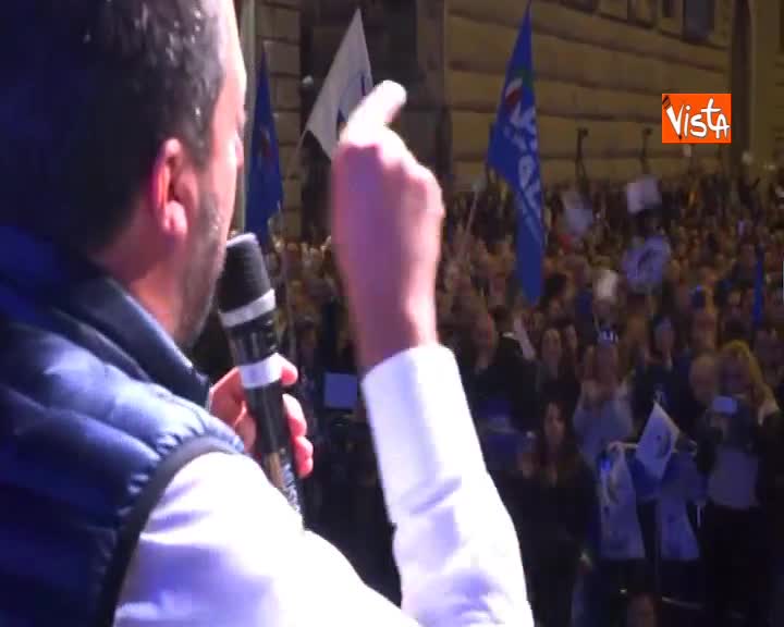 Europee, Salvini: “Se Lega primo partito confini blindati in Italia e in Europa”